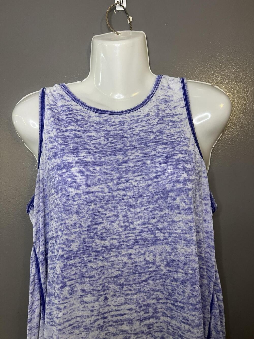 Kensie Tank Top Womens M Purple Jersey Tunic Sleeveless Relaxed Summer Casual